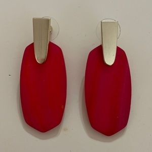 Kendra Scott Red Gold Drop Earrings